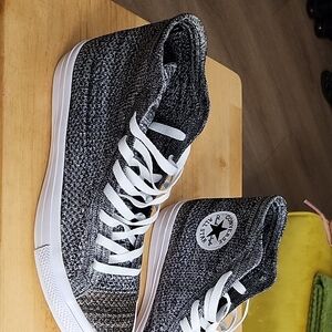 Converse Black and White High-Top Sneakers